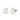 This is the primary view looking straight on at a pair of duck shaped stud earrings in white stainless. 
